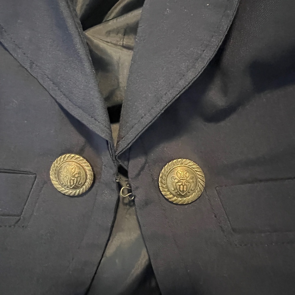 Forever 21 Y2K Navy Blue Blazer 3/4 Sleeves - Picture 7 of 14